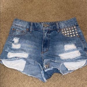 🎀 High Waisted Denim Shorts